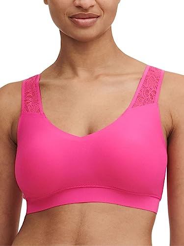 Chantelle SOFTSTRETCH, Bustier Mit Soft Cups, V-Ausschnitt mit Spitzenrücken, Unnsichtbare Unterwäsche für Damen, Rose Pitaya, XS-S von Chantelle