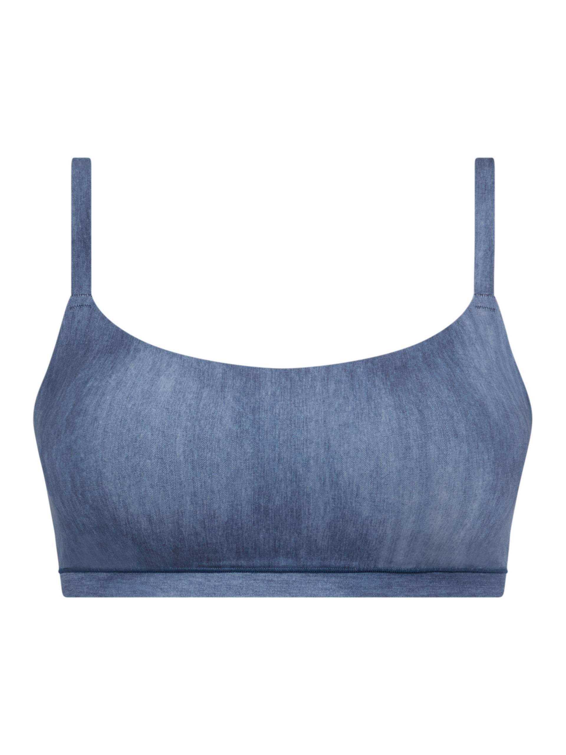 Chantelle Lingerie - SOFTSTRETCH Bustier mit Rundhalsausschnitt blue denim print von Chantelle Lingerie