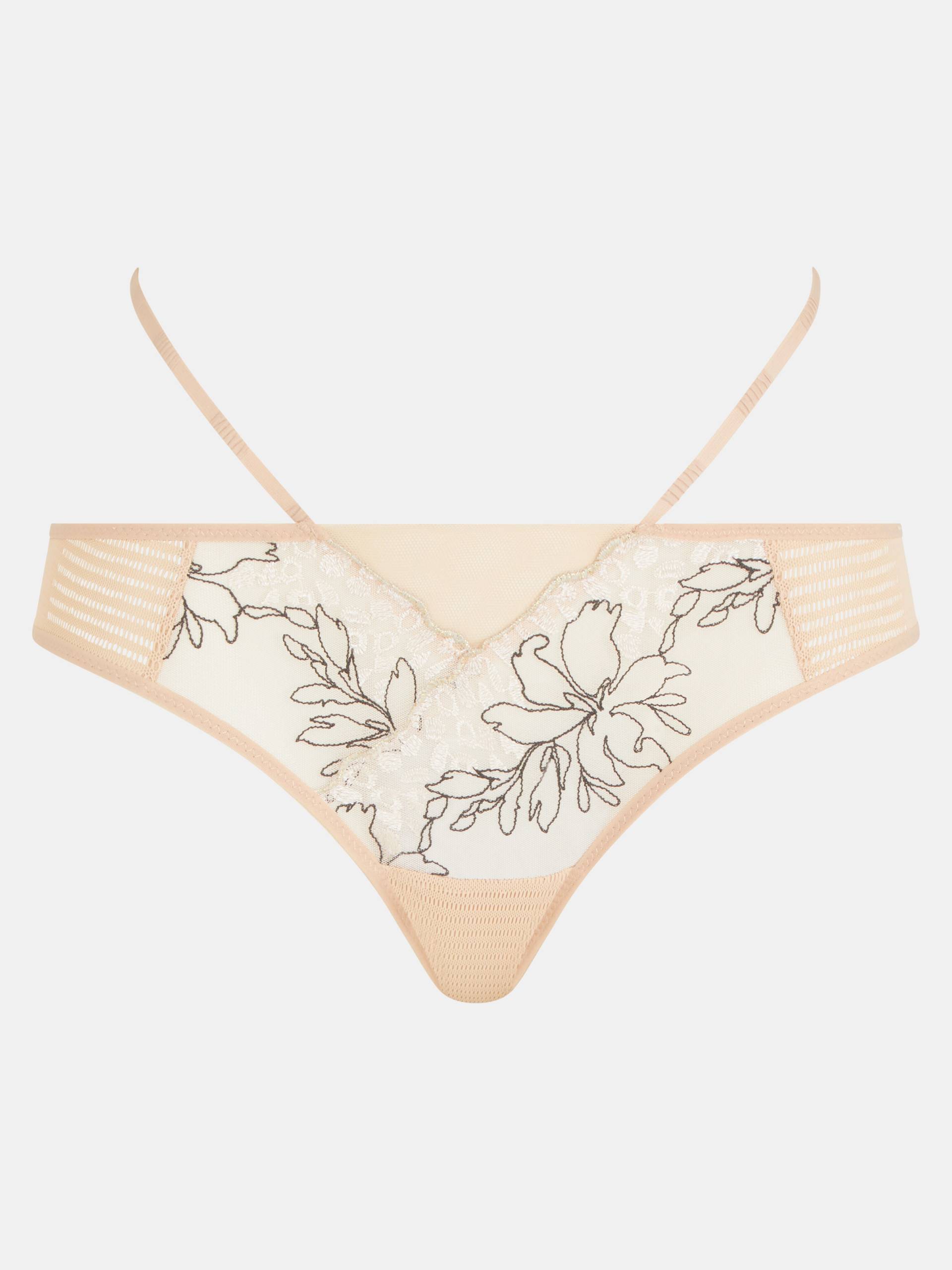 Chantelle - Spice Tanga clay nude / black - Gr. - 42 von Chantelle