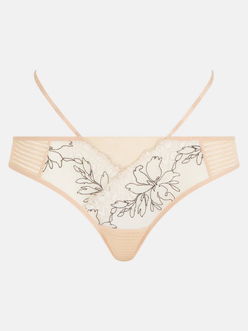 Chantelle - Spice Tanga clay nude / black - Gr. - 42 von Chantelle