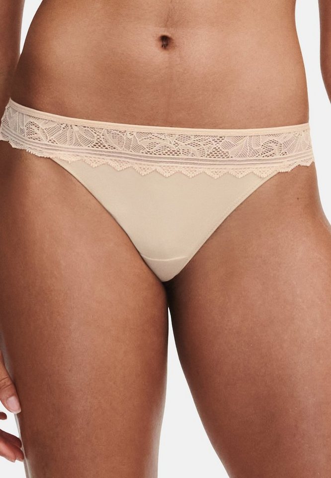 Chantelle T-String Easy Feel Floral Touch (1-St) Tanga - Blickdicht - Blickdichter Tanga mit elegantem Spitzenband von Chantelle