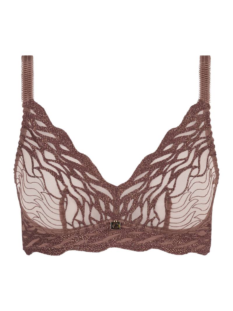Chantelle Lingerie - Vibe Bügelloser Support BH cinnamon lurex - Gr. - 75 C von Chantelle Lingerie