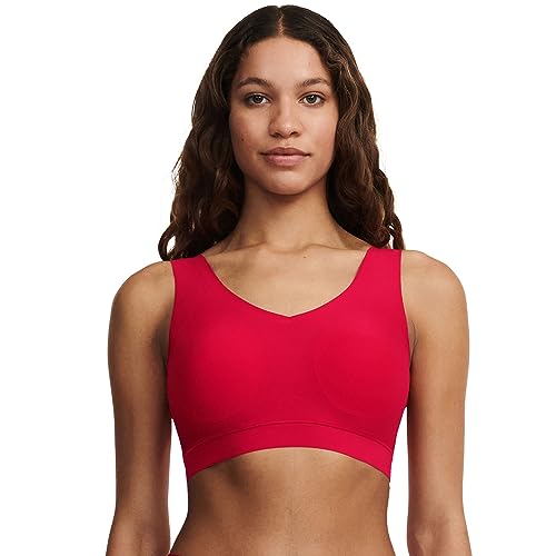 Chantelle SOFTSTRETCH, Bustier Mit Soft Cups, V-Ausschnitt, Unnsichtbare Unterwäsche für Damen, Coquelicot, XL/2XL von Chantelle