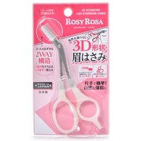 Chantilly - Rosy Rosa 3D Scissors with Eyebrow Comb 1 pc Chantilly - Rosy Rosa 3D Scissors with Eyebrow Comb 1 pc von Chantilly