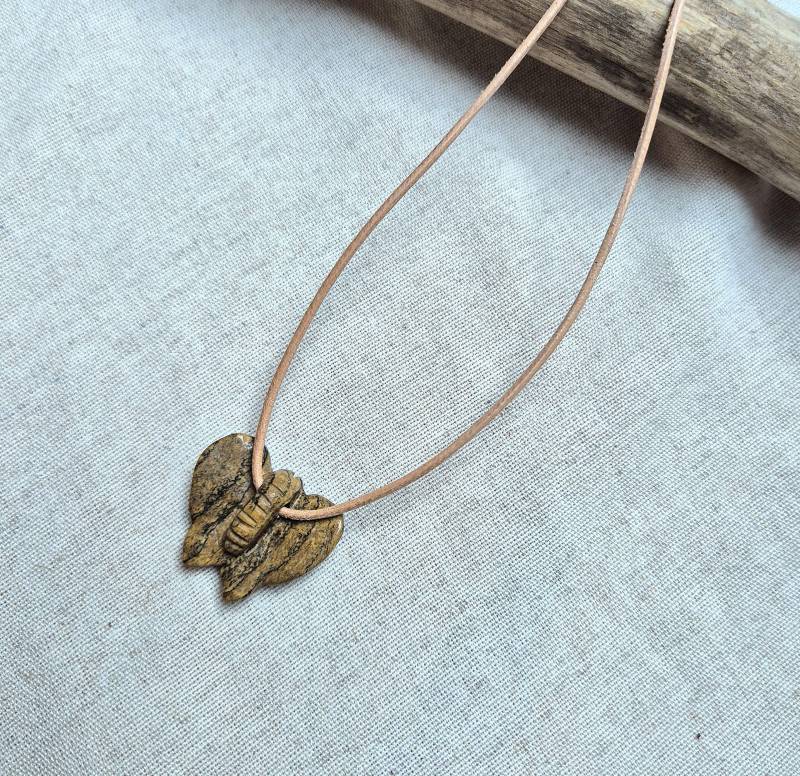 Motte Landschaftsjaspis Kette Motte Landschaftsjaspis Kette von ChantisCrystals