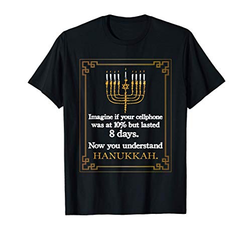 Lustiges Chanukka Hanukkah Handy Jüdisches Kerzen Fest T-Shirt von Chanukka Hanukkah Handy Jüdisches Kerzen Geschenke