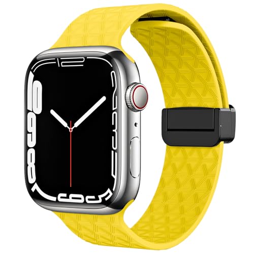 Sportarmbänder mit D-Schnalle, kompatibel mit Apple Watch Ultra 2/Ultra SE Serie 9/8/7/6/5/4/3/2/1, Silikon-iWatch-Armband, 49 mm, 45 mm, 44 mm, 42 mm, 41 mm, 40 mm, 38 mm, für Damen und Herren, 38 von Chaogo Zhang