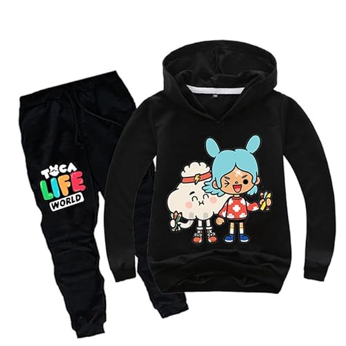 Chaorwe Kinder Kleidung Anzug 2-14 Jahre Hoodie und Hose Cartoon Jungen Trainingsanzug Kinder Geburtstagsgeschenk color1,110 von Chaorwe