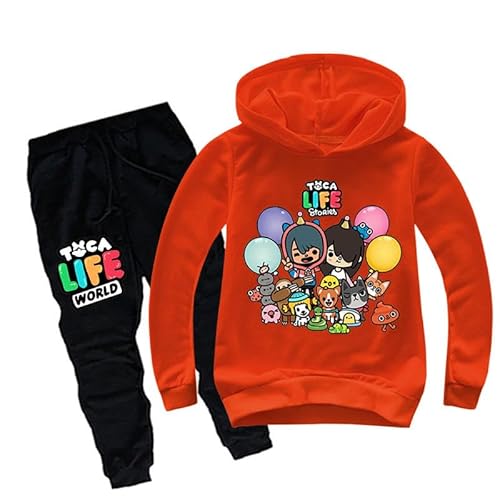 Chaorwe Kinder Trainingsanzug Jungen Mädchen Hoodie Sweatshirt Set Tops und Pant Kinder Kleidung Kapuzenpullover Anzug Gray,110 von Chaorwe