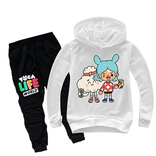 Chaorwe Kinder Kleidung Anzug 2-14 Jahre Hoodie und Hose Cartoon Jungen Trainingsanzug Kinder Geburtstagsgeschenk color10,140 von Chaorwe