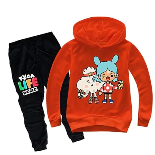 Chaorwe Kinder Kleidung Anzug 2-14 Jahre Hoodie und Hose Cartoon Jungen Trainingsanzug Kinder Geburtstagsgeschenk color5,130 von Chaorwe