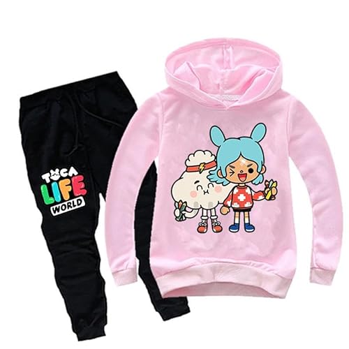 Chaorwe Kinder Kleidung Anzug 2-14 Jahre Hoodie und Hose Cartoon Jungen Trainingsanzug Kinder Geburtstagsgeschenk color6,140 von Chaorwe