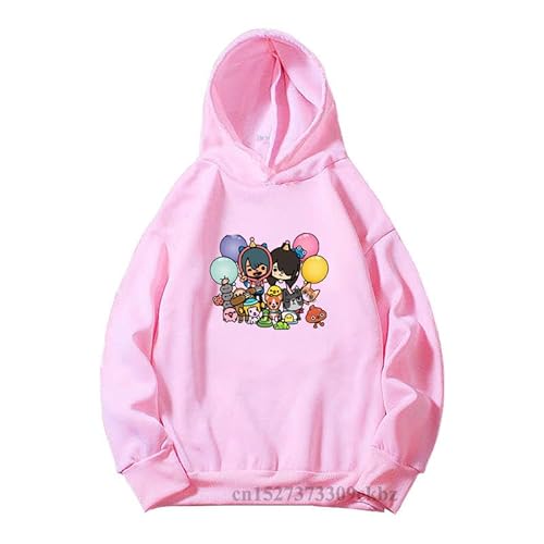 Print Kinder Kapuzenpullover Rosa und Weiß Hoodie Sweatshirt Mädchen Jungen Geschenk Kinderkleidung Cartoon Animation Game Pullover Top color12,140 von Chaorwe