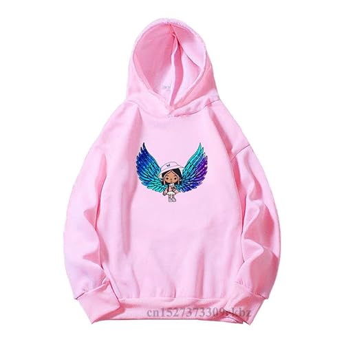 Print Kinder Kapuzenpullover Rosa und Weiß Hoodie Sweatshirt Mädchen Jungen Geschenk Kinderkleidung Cartoon Animation Game Pullover Top color6,130 von Chaorwe