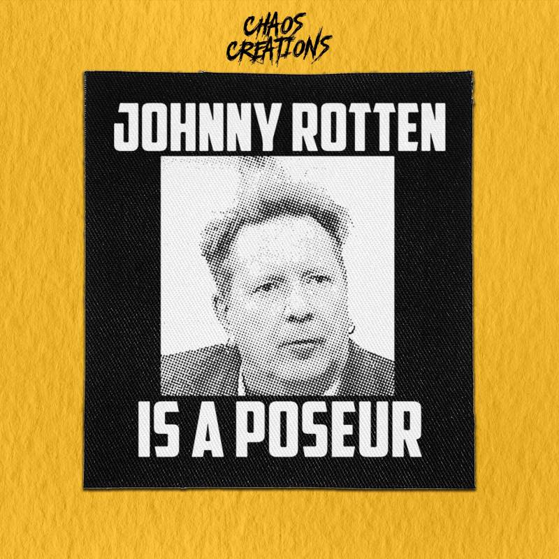 Punk Aufnäher Zum Annähen - Johnny Rotten Is A Poseur von ChaosCreationsSCO