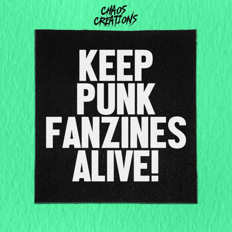 Punk Aufnäher Zum Annähen - Keep Fanzines Alive von ChaosCreationsSCO