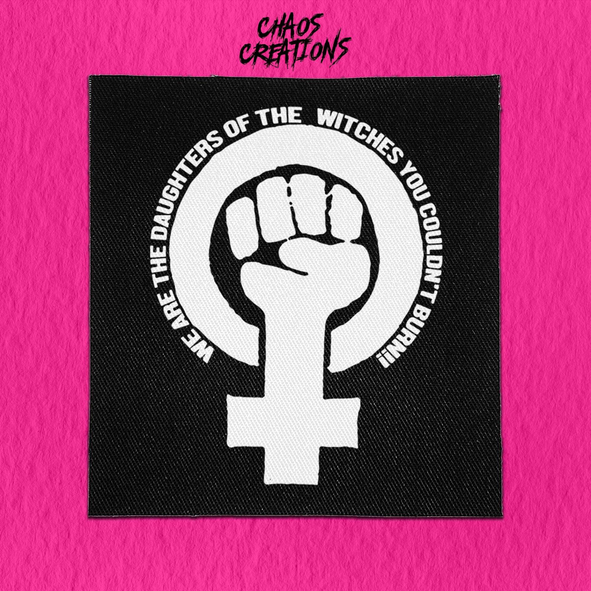 Punk Aufnäher Zum Annähen - Tochter Von Hexen Die Du Nicht Verbrennen Kannst von ChaosCreationsSCO