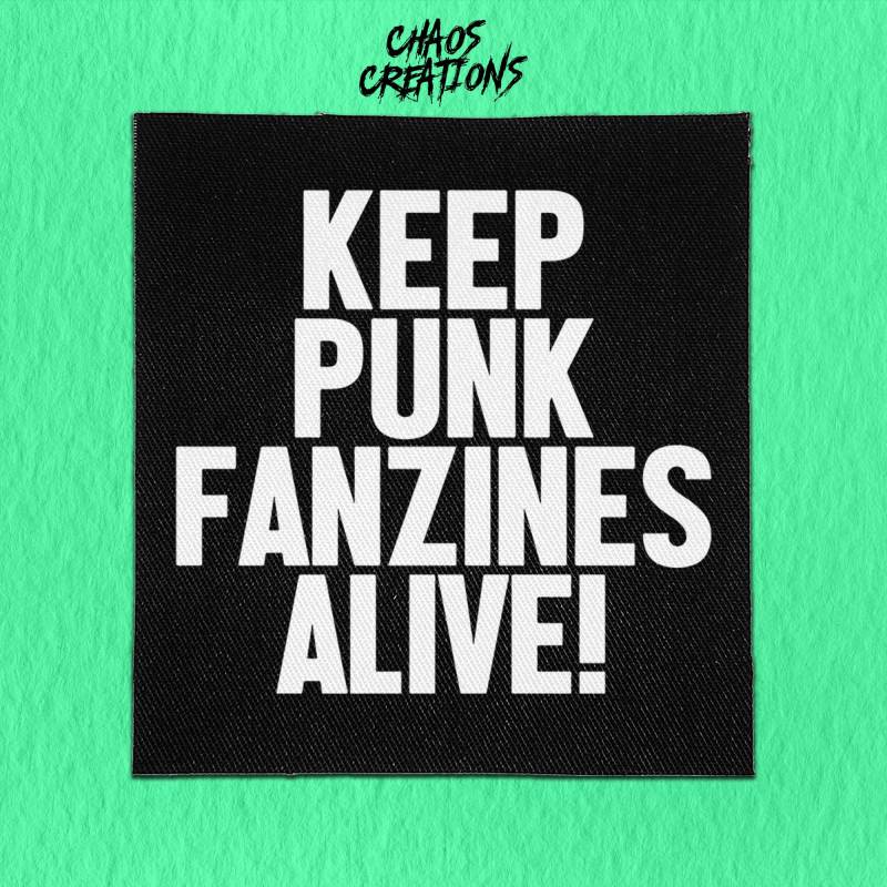 Punk Aufnäher Zum Aufnähen Keep Fanzines Lebendig | Crust Patch Statement von ChaosCreationsSCO