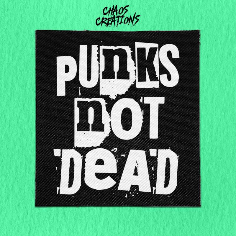 Punk Aufnäher Zum Aufnähen Punks Nicht Tot | Crust Patch Statement von ChaosCreationsSCO