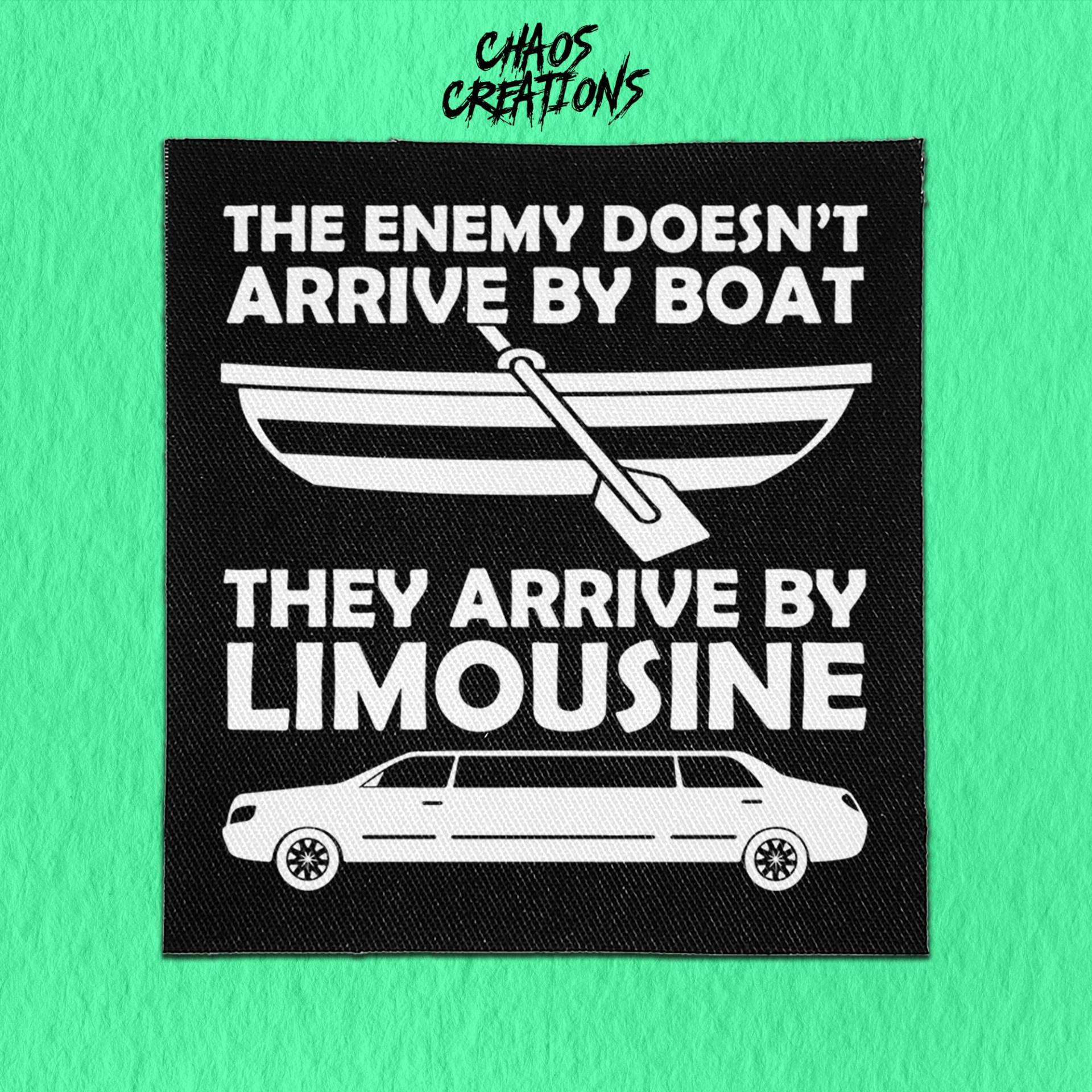 Punk Aufnäher Zum Aufnähen - The Enemy Kommt Mit Der Limousine von ChaosCreationsSCO