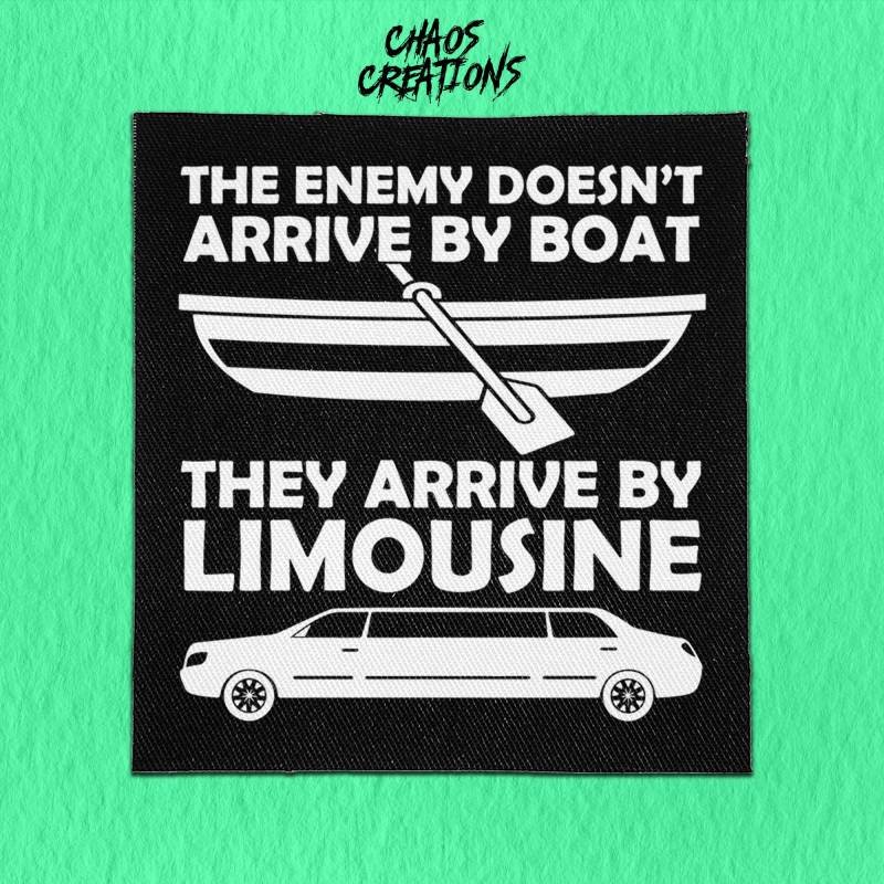 Punk Aufnäher Zum Aufnähen - The Enemy Kommt Mit Der Limousine von ChaosCreationsSCO
