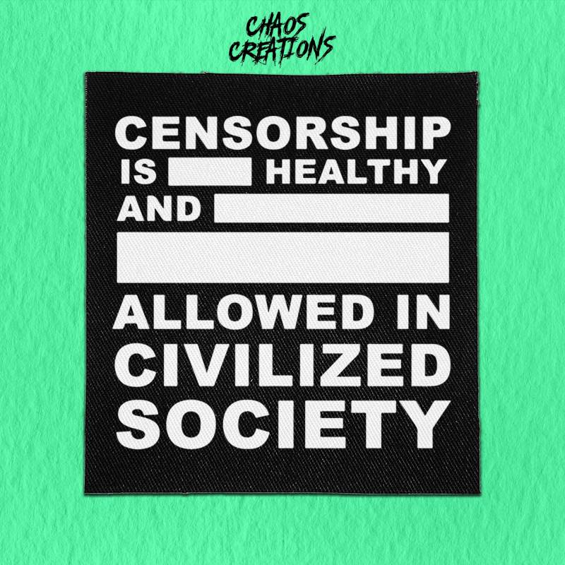 Punk Patch - Zensur Zum Aufnähen von ChaosCreationsSCO