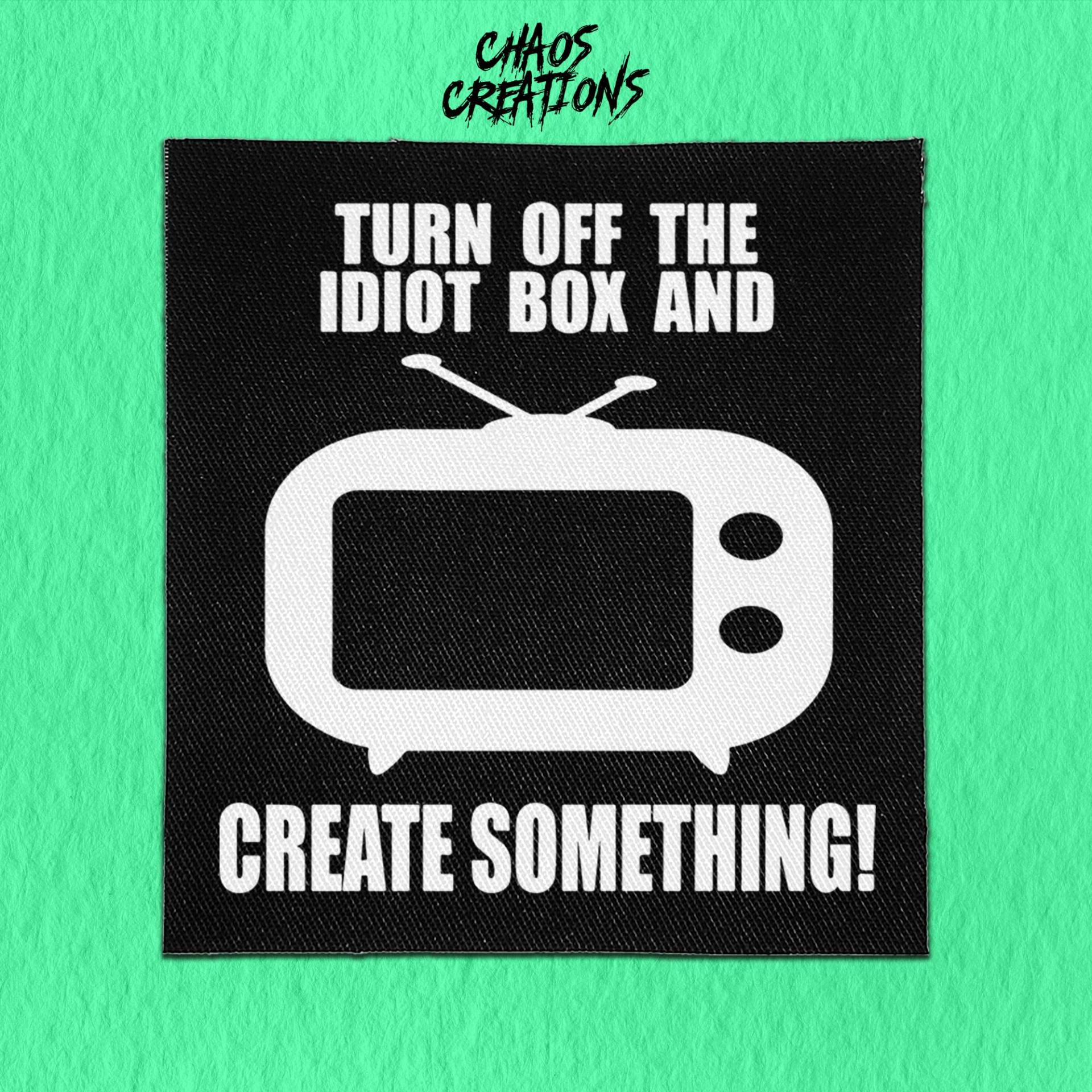 Sew On Punk Aufnäher - Turn Off The Tv von ChaosCreationsSCO