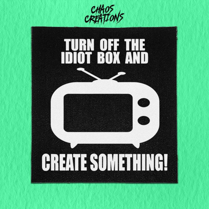 Sew On Punk Aufnäher - Turn Off The Tv von ChaosCreationsSCO
