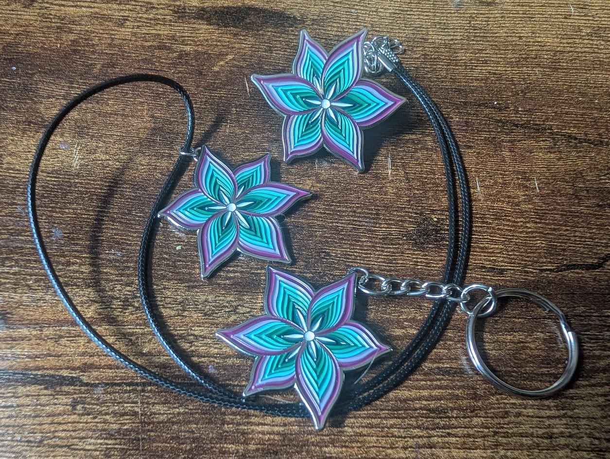 Neptunic Pride Lily Soft Enamel Pin/Halskette Schlüsselanhänger Patch Neptunic Pride Lily Soft Enamel Pin/Halskette Schlüsselanhänger Patch von ChaosLilyCreations