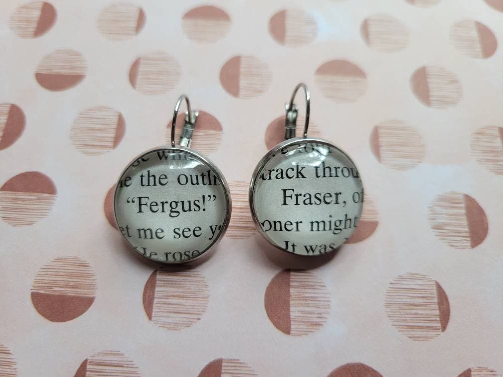 Fergus Fraser Ohrringe Aus Outlander Buchseiten von ChaosTheoryDesigns