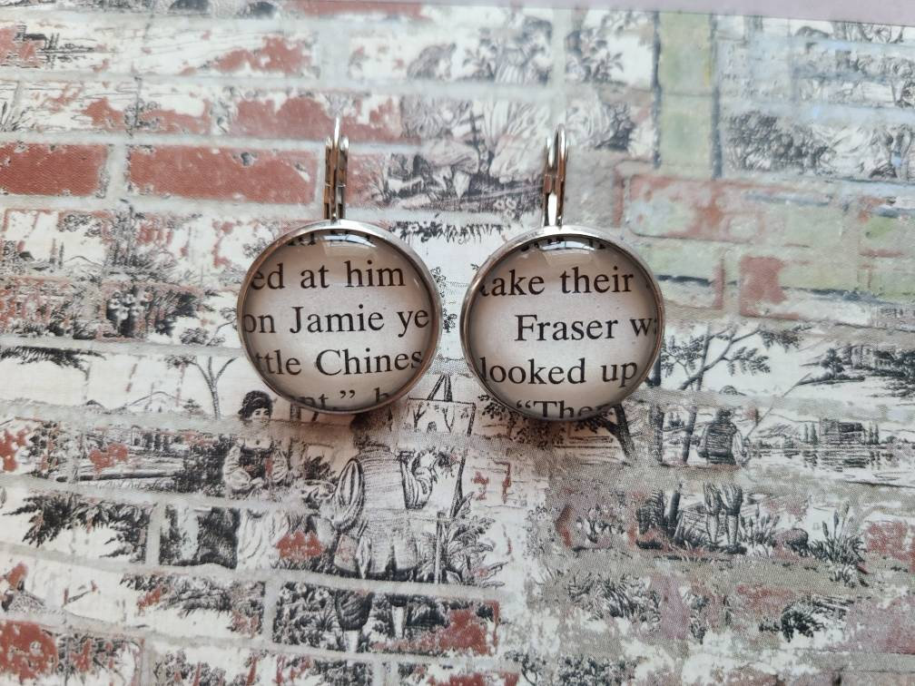 Jamie Fraser Hängeohrringe Aus Outlander Buchseiten von ChaosTheoryDesigns