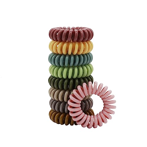 ChaosssCo 9 Stück Haargummis für Frauen Spirale Haargummis Pferdeschwanz Haargummis ChaosssCo 9 Stück Haargummis für Frauen Spirale Haargummis Pferdeschwanz Haargummis von ChaosssCo