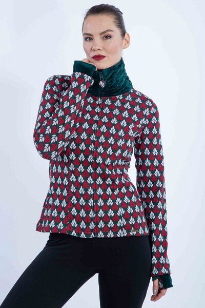 Chapati Design Jacke Jaqueline aus Bio Interlock Jacquard J-3273 von Chapati Design