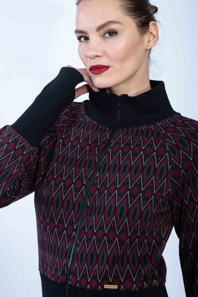 Chapati Design Jacke Jolly aus Bio Interlock Jacquard J-3770 von Chapati Design