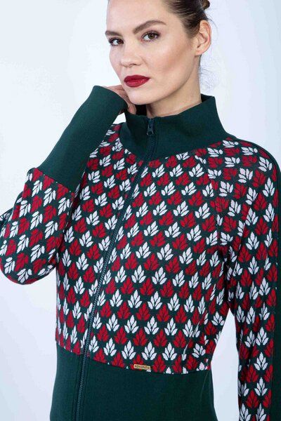 Chapati Design Jacke Jolly aus Bio Interlock Jacquard J-3770 von Chapati Design