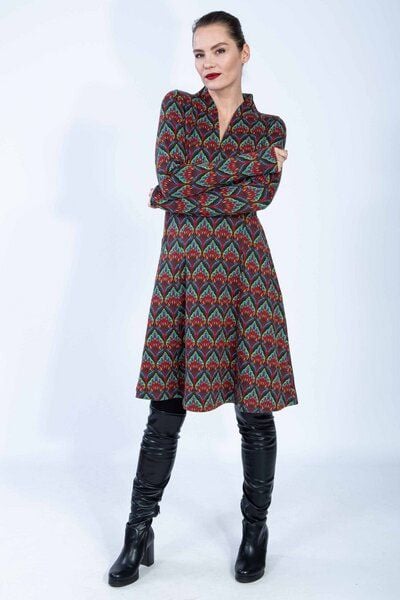 Chapati Design Kleid Daria aus Bio Interlock Jacquard von Chapati Design