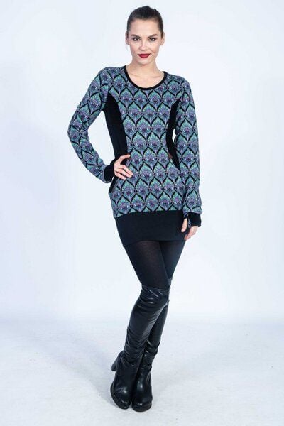 Chapati Design Kleid Kosima aus Bio Interlock Jacquard D-3272 von Chapati Design