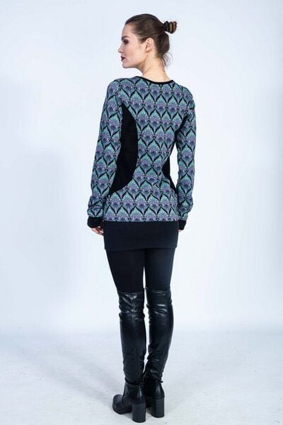 Chapati Design Kleid Kosima aus Bio Interlock Jacquard D-3272 von Chapati Design