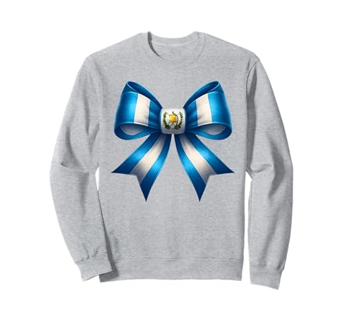 Guatemaltekische Flagge Frauen Chapina Guatemaltekische Mädchen Schleife Kokette Sweatshirt Guatemaltekische Flagge Frauen Chapina Guatemaltekische Mädchen Schleife Kokette Sweatshirt von Chapina Apparel Guatemalan Girl Guatemala Flag Kid