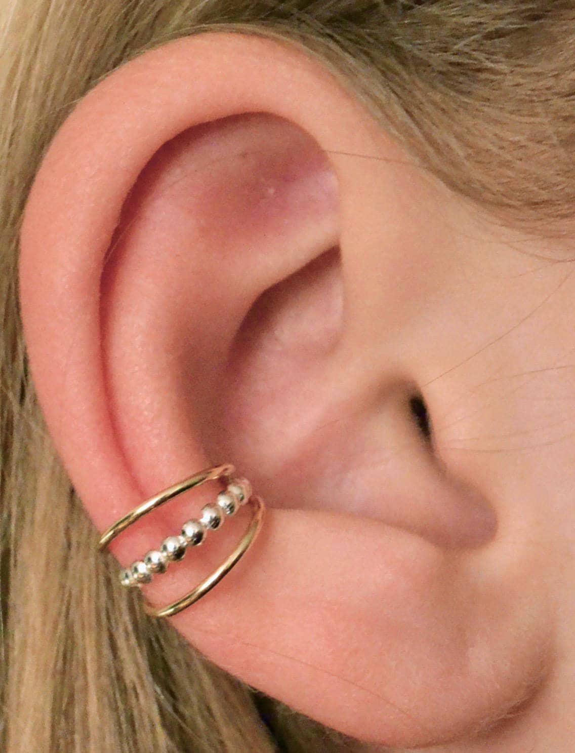 Dreifach Mit Perlen Ohrklemme Ec317 von ChapmanJewelry