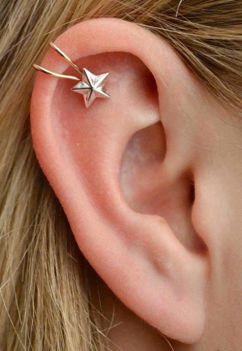 Western Stern Ohr Manschette Knorpel Ohne Piercing Helix Cowgirl Ohrschmuck von ChapmanJewelry