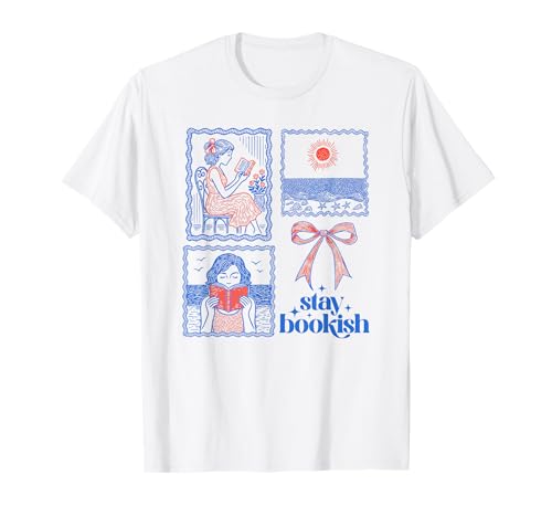 Literary Girl Bookish Booktrovert Vintage Lustiges Lesegeschenk T-Shirt von Chapter Keepers