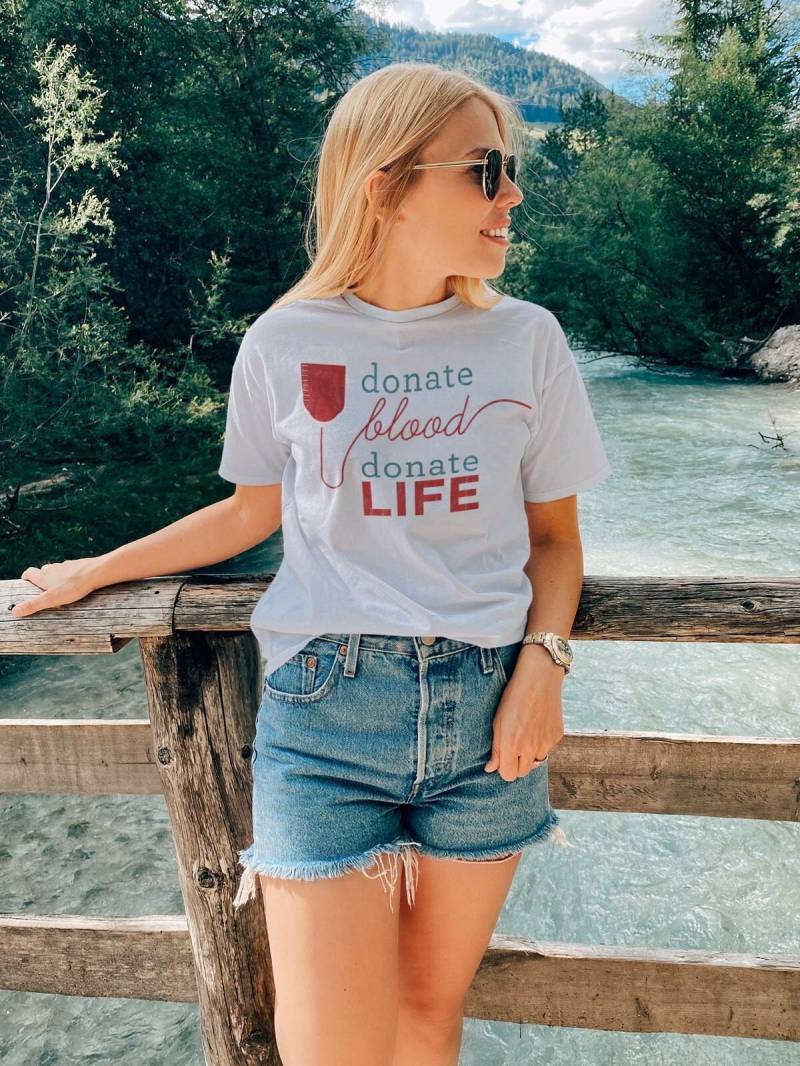 Blutspender Shirt, Spender, Geschenk, Organspender T-Shirt, Bewusstseins-Shirt, Spenderleben Blutspender-T-Shirt von ChapterKeepers