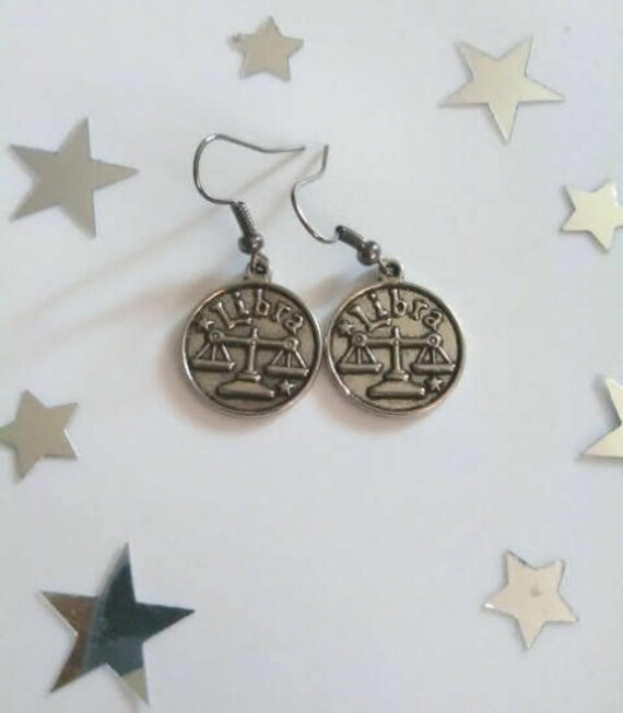 Silber Sternzeichen Waage Ohrringe Silber Sternzeichen Waage Ohrringe von ChapterOneBookStore
