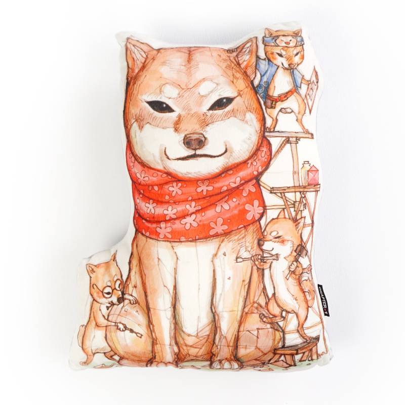 Hachi-Ko Akita Hund Schlüsselanhänger Puppe Rückenlehne Kissen Neuankömmling Geschenk Neujahr von ChapterOneTShirt