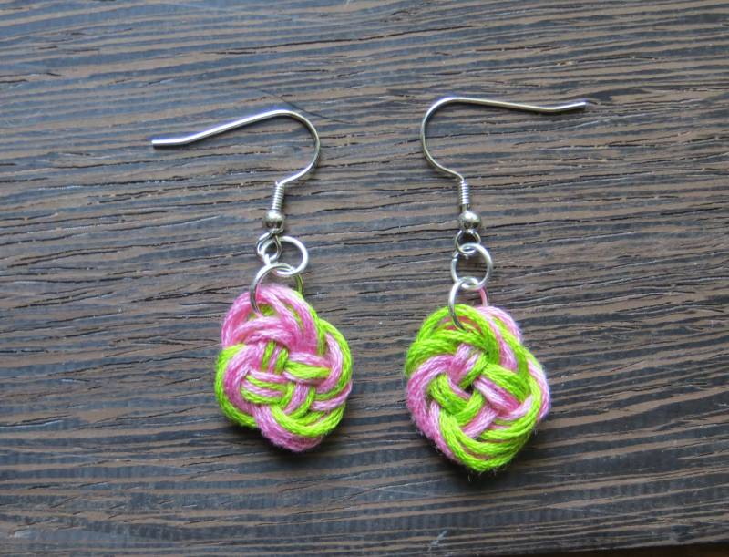 Wassermelonen Makramee Baumelnde Ohrringe/Geschenke Für Sie Geburtstag Party Junge Mädchen Frau Sommer von CharDustJewelry