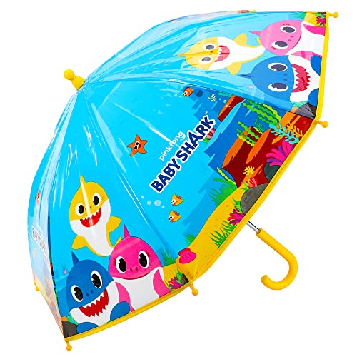 Regenschirm für Kinder, faltbar, für die Schule, Baby Hai, M, von CharacterOutlet