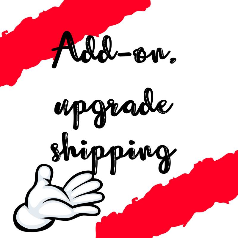 Zusätzlicher Text/Upgrade Versand/Zusatz Zusätzlicher Text/Upgrade Versand/Zusatz von Characterapparel