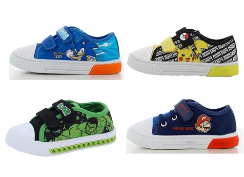 Canvas-Schuhe verschiedene Figuren von 24 bis 33, Sonicbluette, 32 EU von Characters Cartoons