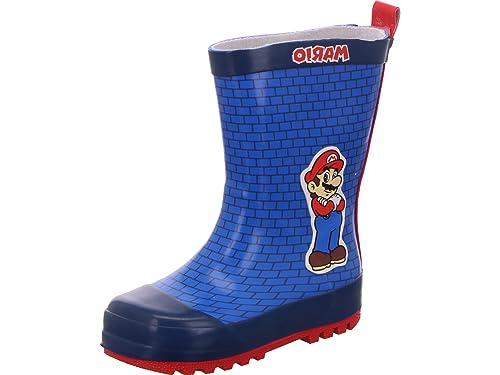 Characters Cartoons Super Mario Regenstiefel von 22 bis 30, blau, 28 EU von Characters Cartoons